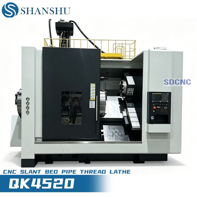 QK4520 Токарный станок с ЧПУ с наклонной станиной и трубной резьбой